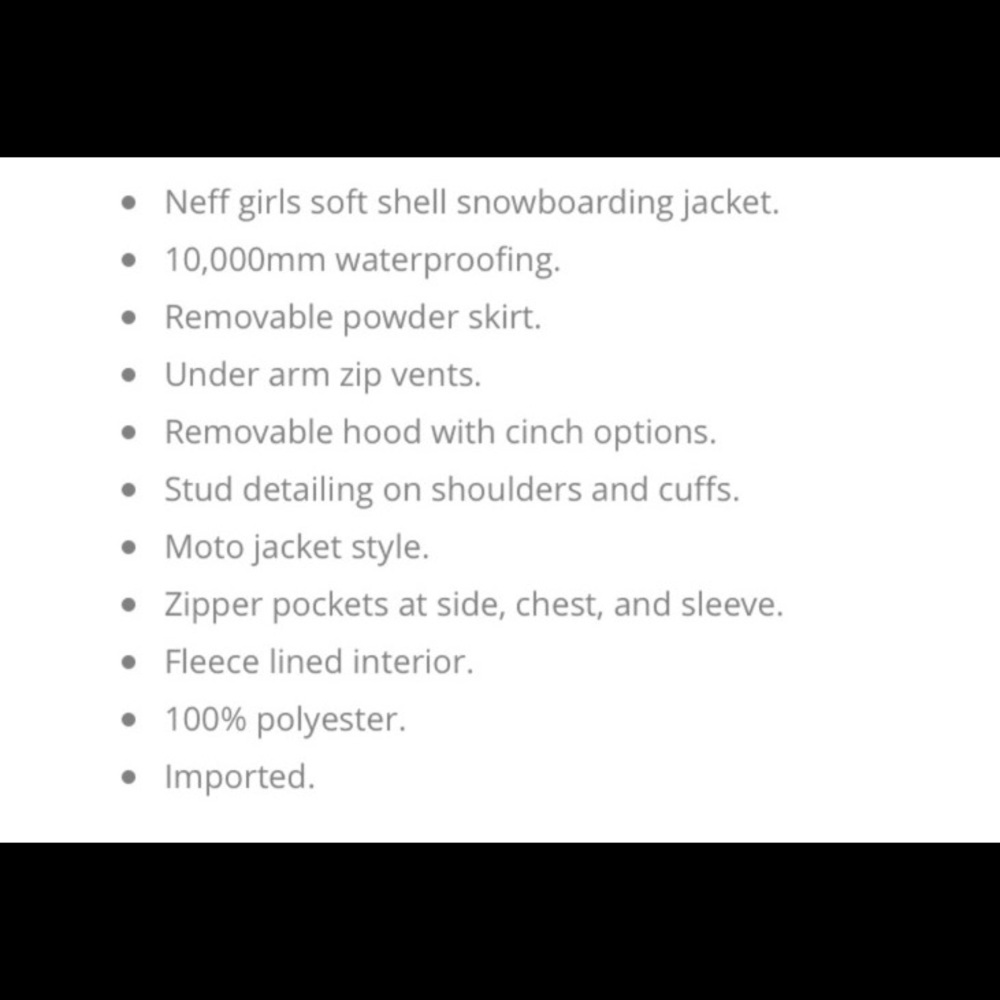 Neff Soft Shell Snowboard Jacket - Picture 2 of 7